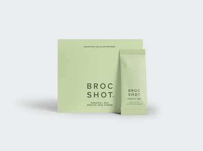 Pineapple + Mint Broc Shot