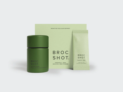 Pineapple + Mint Broc Shot